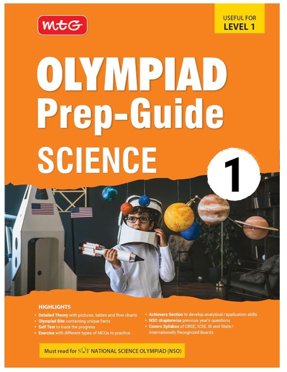 MTG Olympiad Prep-Guide Class 1 Science (NSO) - Detailed Theory, Self Test with NSO Chapterwise Previous Year Question Paper For SOF 2024-25 Exam